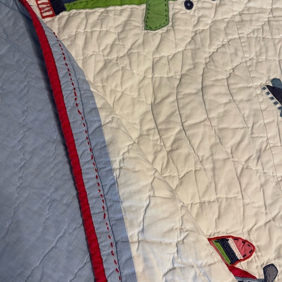 Pottery Barn Kids Airplane Quilt (Full/Queen) - Picture 3 of 4